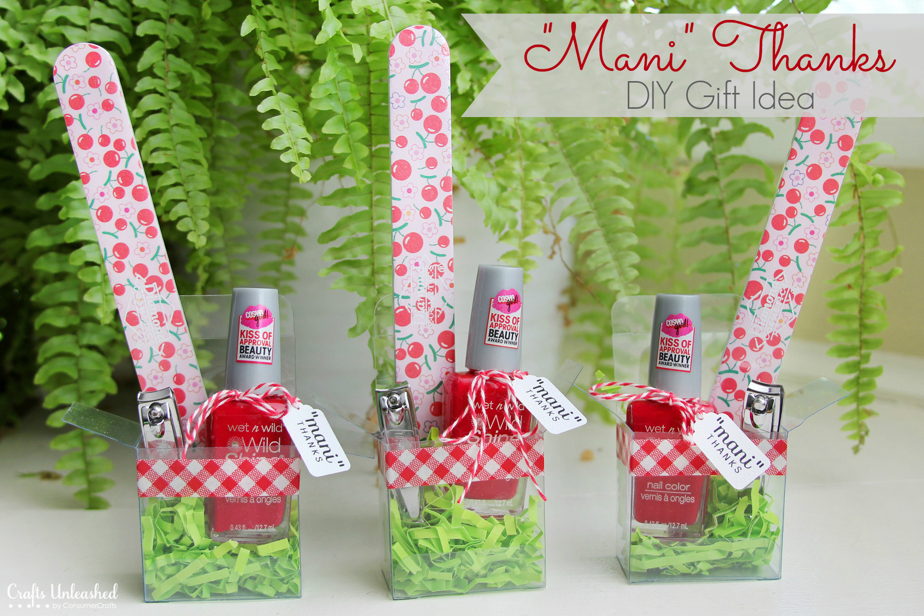Best ideas about Christmas Gift Craft Ideas
. Save or Pin DIY Gift Idea for Girls "Mani Thanks" Manicure Set Now.