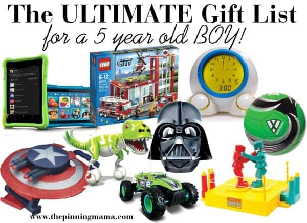 Best ideas about Christmas Gift Ideas For 5 Year Old Boy
. Save or Pin The ULTIMATE List of Gift Ideas for a 5 Year Old Boy Now.