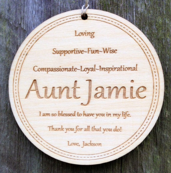 Best ideas about Christmas Gift Ideas For Aunt
. Save or Pin Personalized Aunt Ornament Christmas Gift for Aunt Engraved Now.