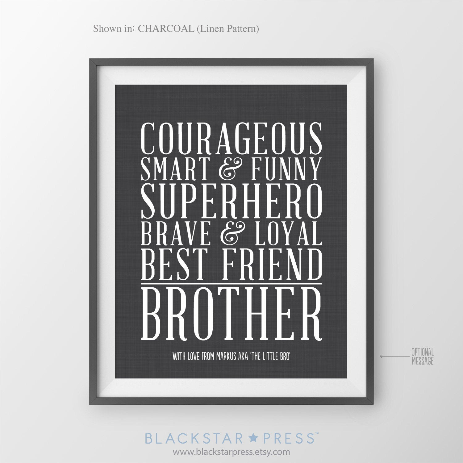 Best ideas about Christmas Gift Ideas For Brother
. Save or Pin Gift for Brother Christmas Gift Ideas for by BlackstarPress Now.