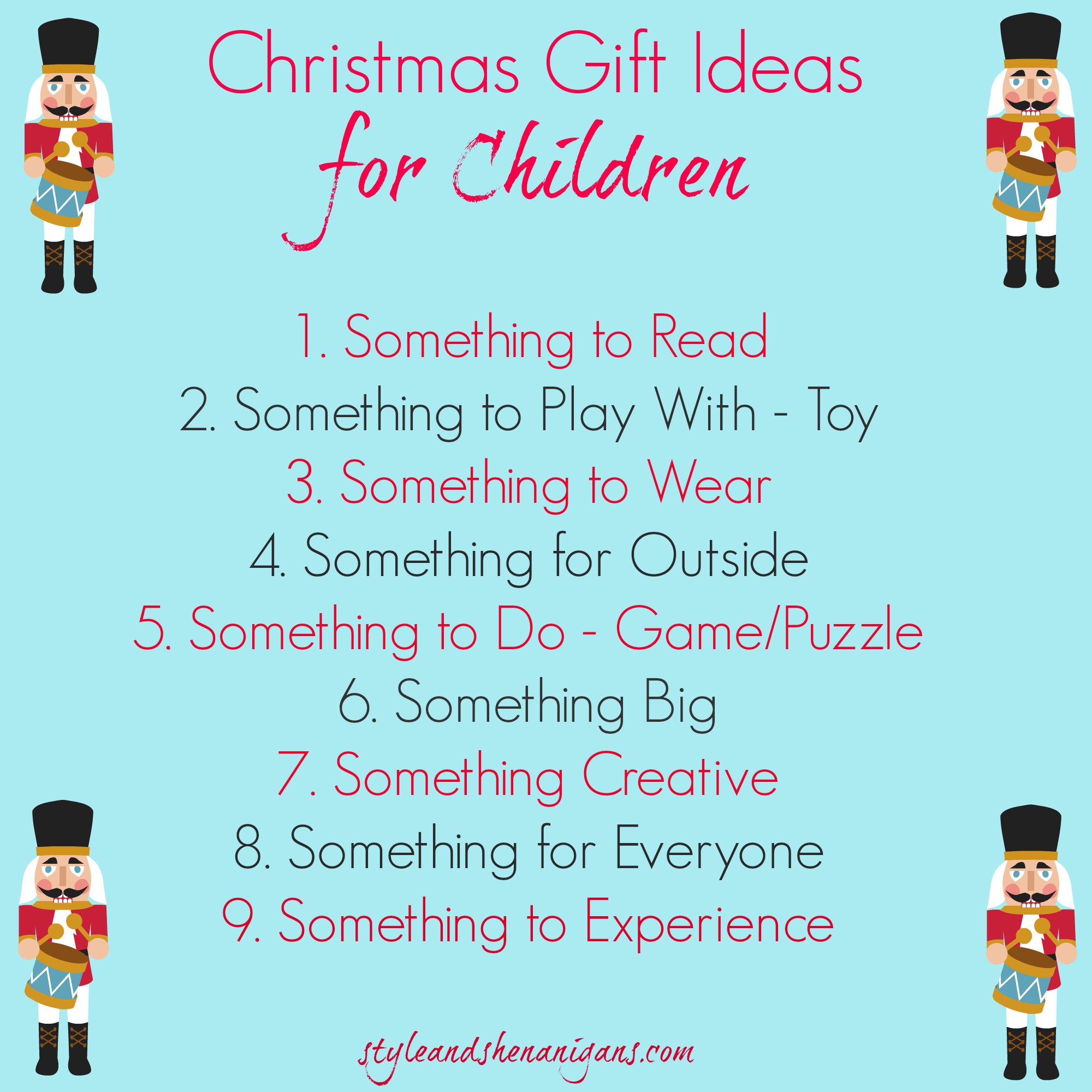 Best ideas about Christmas Gift Ideas For Children
. Save or Pin Christmas Gift Guides & Fashion 2014 Style & Shenanigans Now.