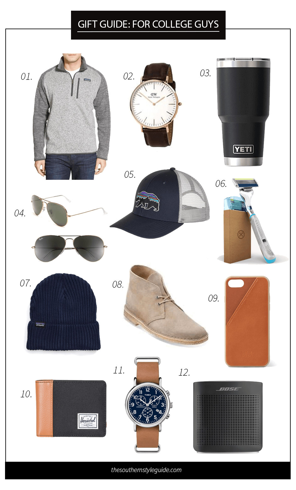 Best ideas about Christmas Gift Ideas For College Guys
. Save or Pin The Southern Style Guide A Carolina based style beauty Now.