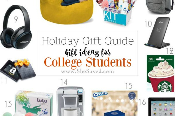 Best ideas about Christmas Gift Ideas For College Students
. Save or Pin HOLIDAY GIFT GUIDE Gifts for College Students SheSaved Now.