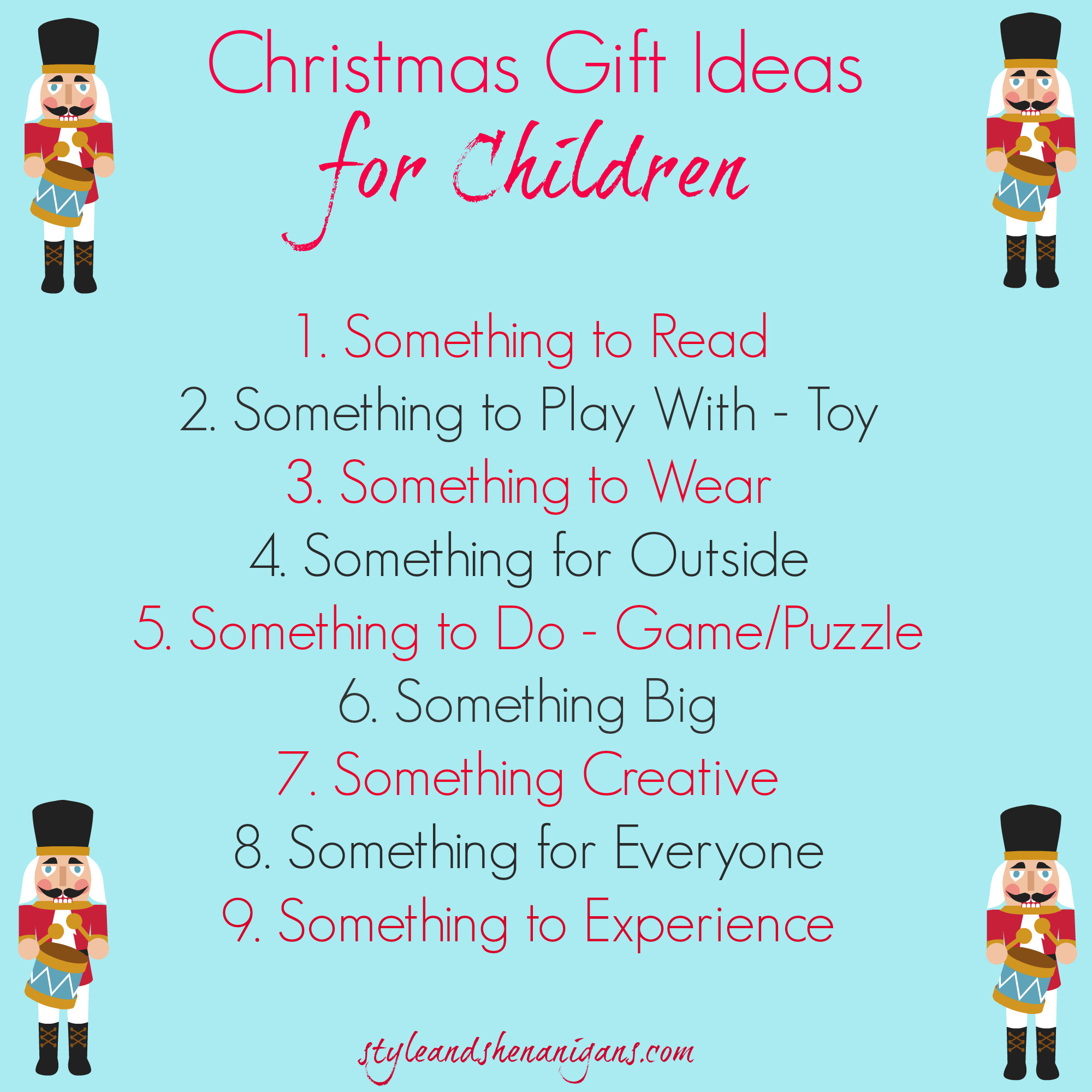 Best ideas about Christmas Gift Ideas For Kids
. Save or Pin Christmas Gift Guides & Fashion 2014 Style & Shenanigans Now.