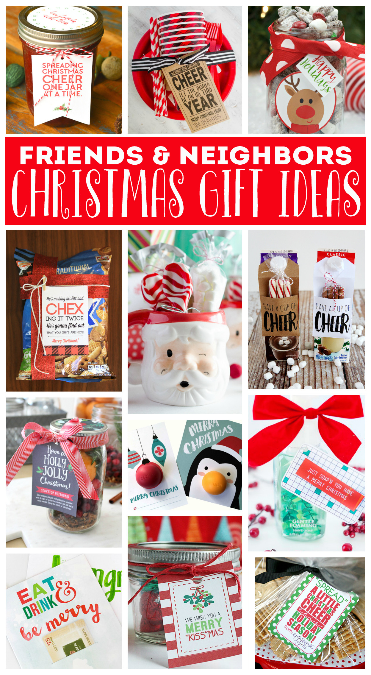 Best ideas about Christmas Gift Ideas For Neighbors
. Save or Pin Reindeer Rice Krispies Treats Eighteen25 Now.
