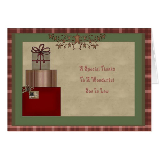 Best ideas about Christmas Gift Ideas For Son In Law
. Save or Pin Son In Law Christmas Gift Thank You Card Now.