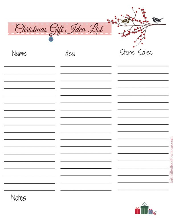 Best ideas about Christmas Gift List Ideas
. Save or Pin Christmas List Printable s to Help With Your Holiday Planning Now.