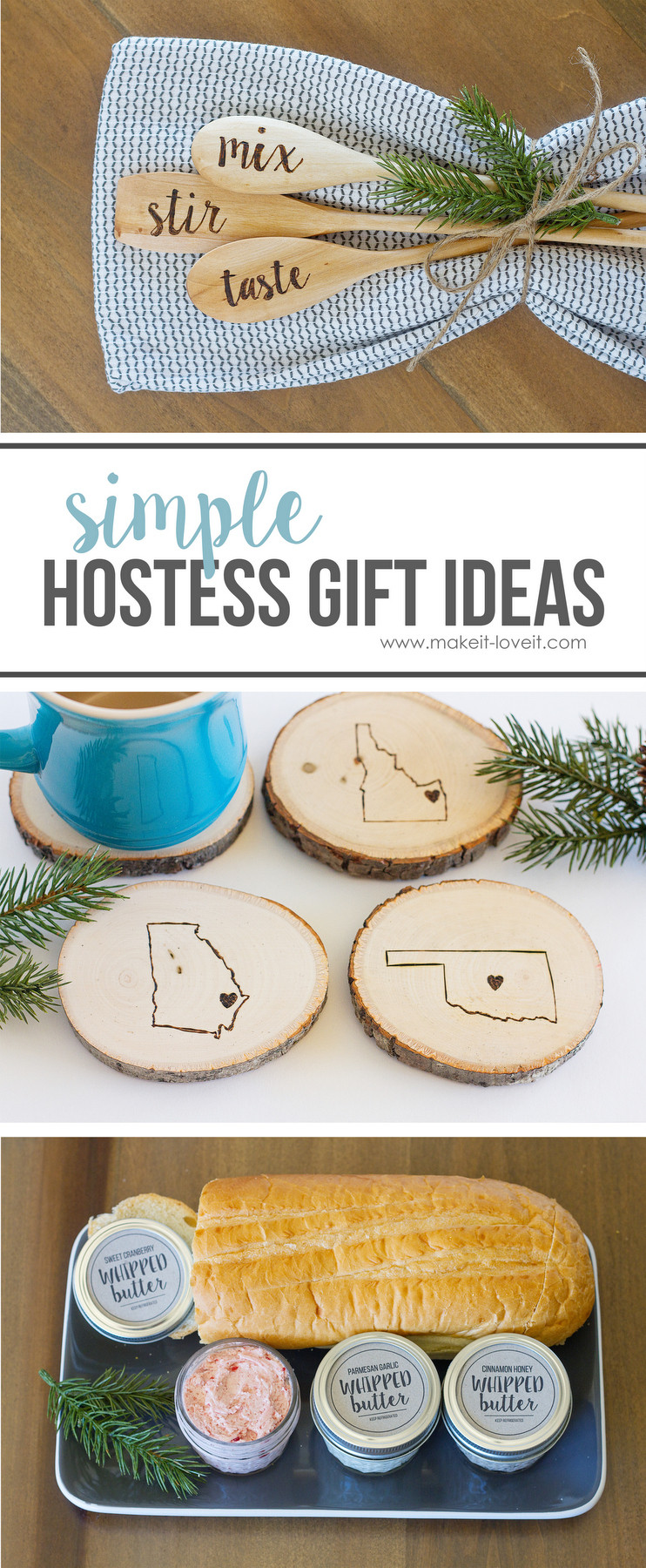 Best ideas about Christmas Hostess Gift Ideas
. Save or Pin Simple HOSTESS GIFT IDEAS flavored butters engraved Now.