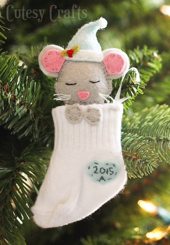 Best ideas about Christmas Ornament Craft Ideas
. Save or Pin Baby Sock DIY Christmas Ornaments Cutesy Crafts Now.