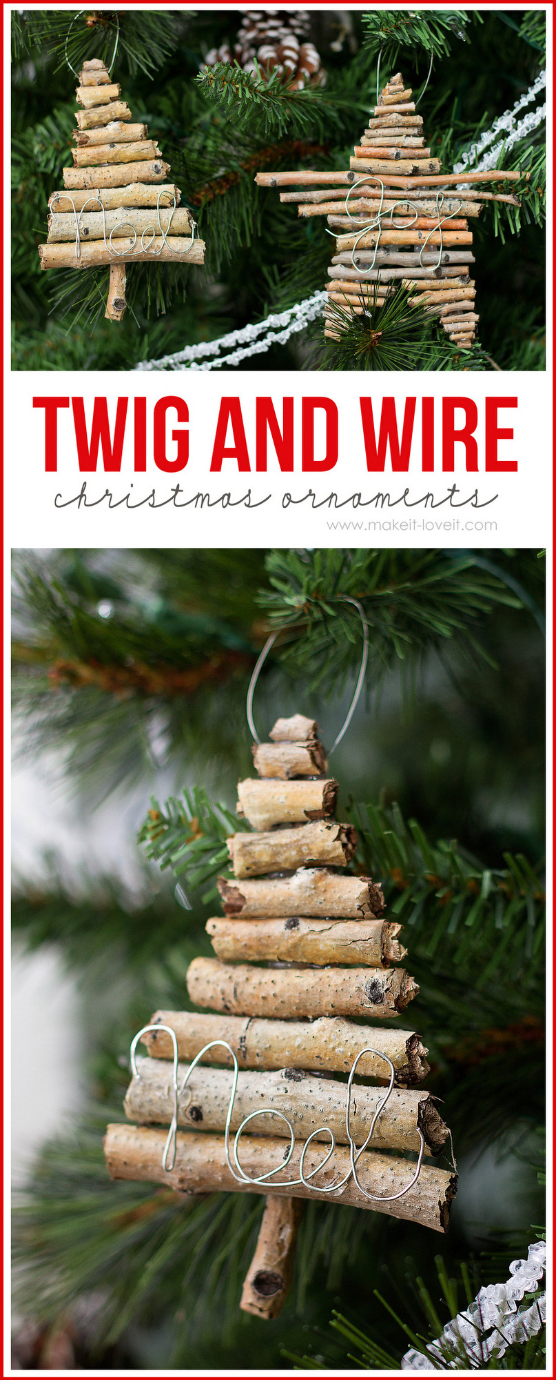 Best ideas about Christmas Ornaments DIY
. Save or Pin Twig and Wire Christmas Ornaments Now.