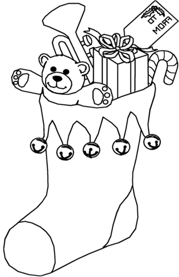 Best ideas about Christmas Stocking Coloring Sheets For Kids
. Save or Pin Christmas Stocking Full of Presents Free Printable Now.