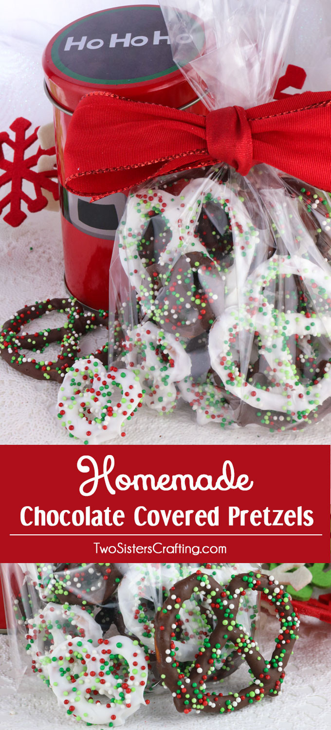 Best ideas about Christmas Treat DIY
. Save or Pin Homemade Chocolate Covered Pretzels Two Sisters Now.