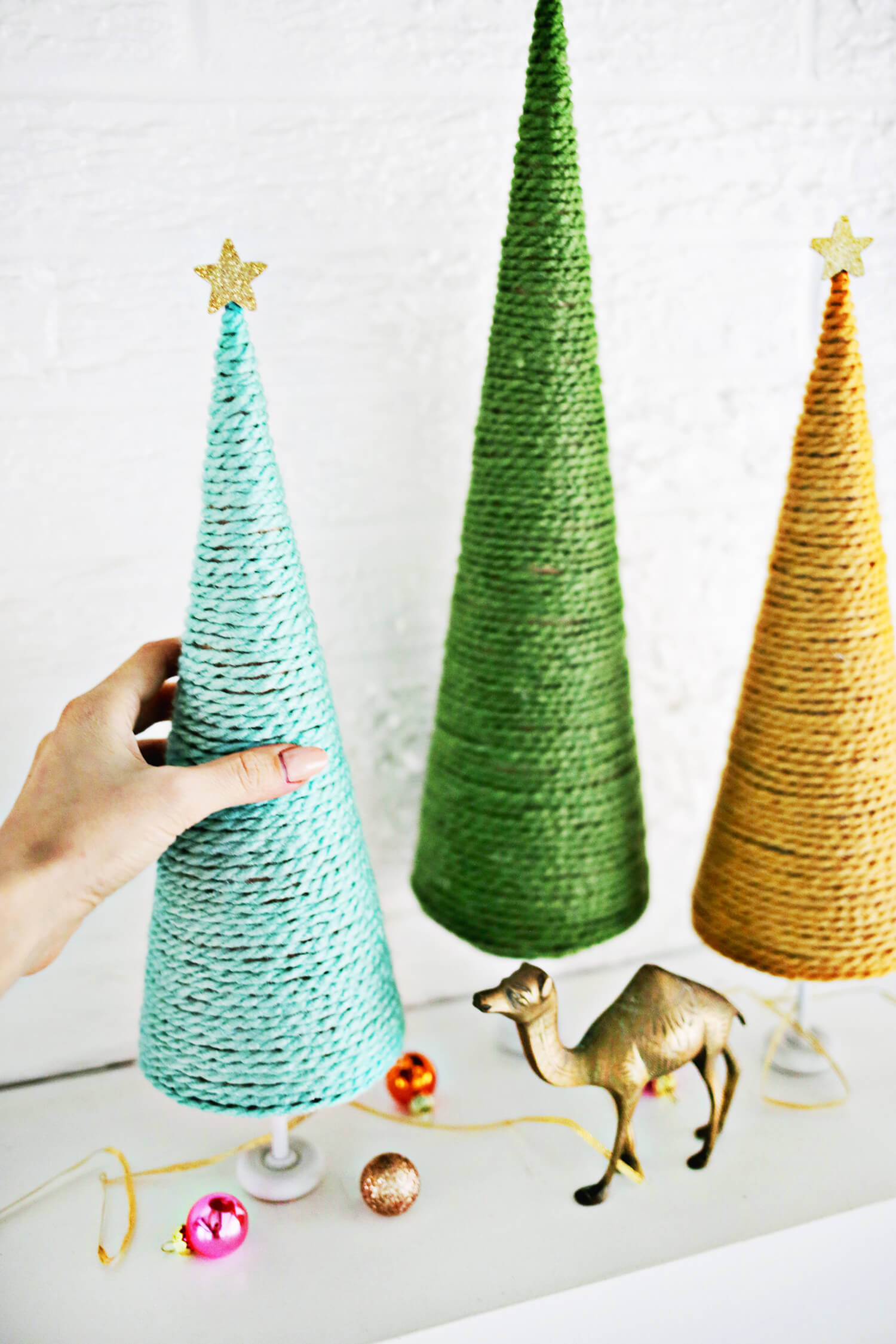 Best ideas about Christmas Tree DIY
. Save or Pin Yarn Christmas Tree DIY A Beautiful Mess Now.