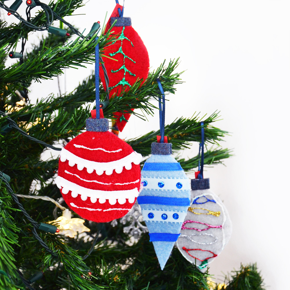 Best ideas about Christmas Tree Ornaments DIY
. Save or Pin DIY felt christmas tree ornaments for kids from repurposed Now.