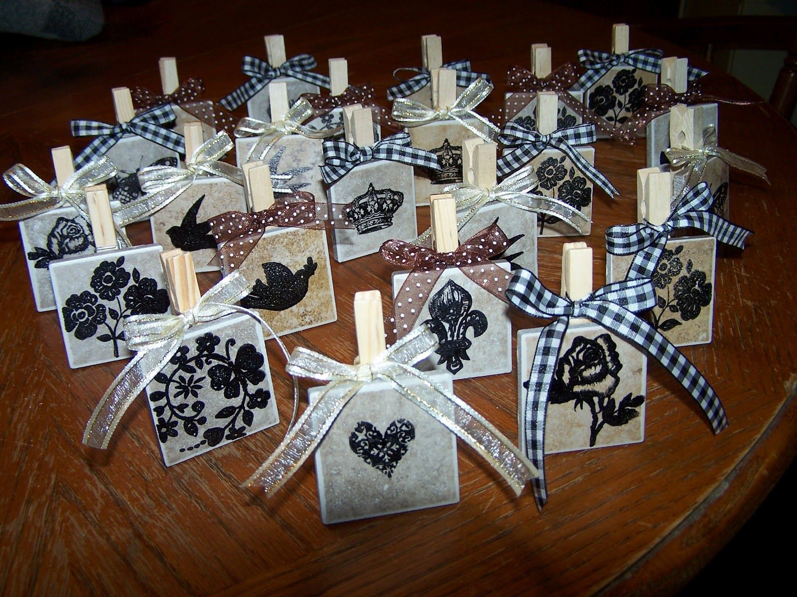 Best ideas about Church Gift Ideas
. Save or Pin make photo holders from clothespins and small tiles cheap Now.