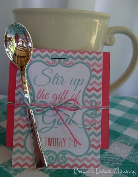Best ideas about Church Gift Ideas
. Save or Pin Stir Up the Gift of God Women s Ministry Idea Now.