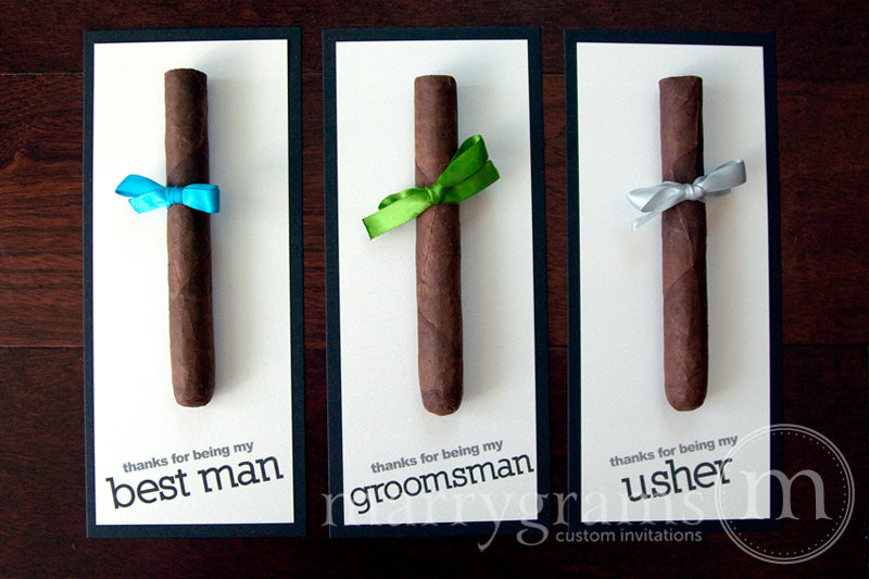 Best ideas about Cigar Gift Ideas
. Save or Pin Groomsmen Gift Cigar Card Thank You for Being My Groomsman Now.