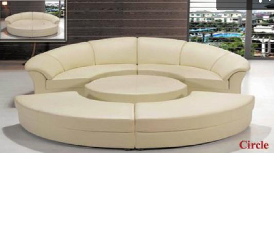 Best ideas about Circle Sofa Chairs
. Save or Pin DreamFurniture Divani Casa Circle Modern Leather Now.