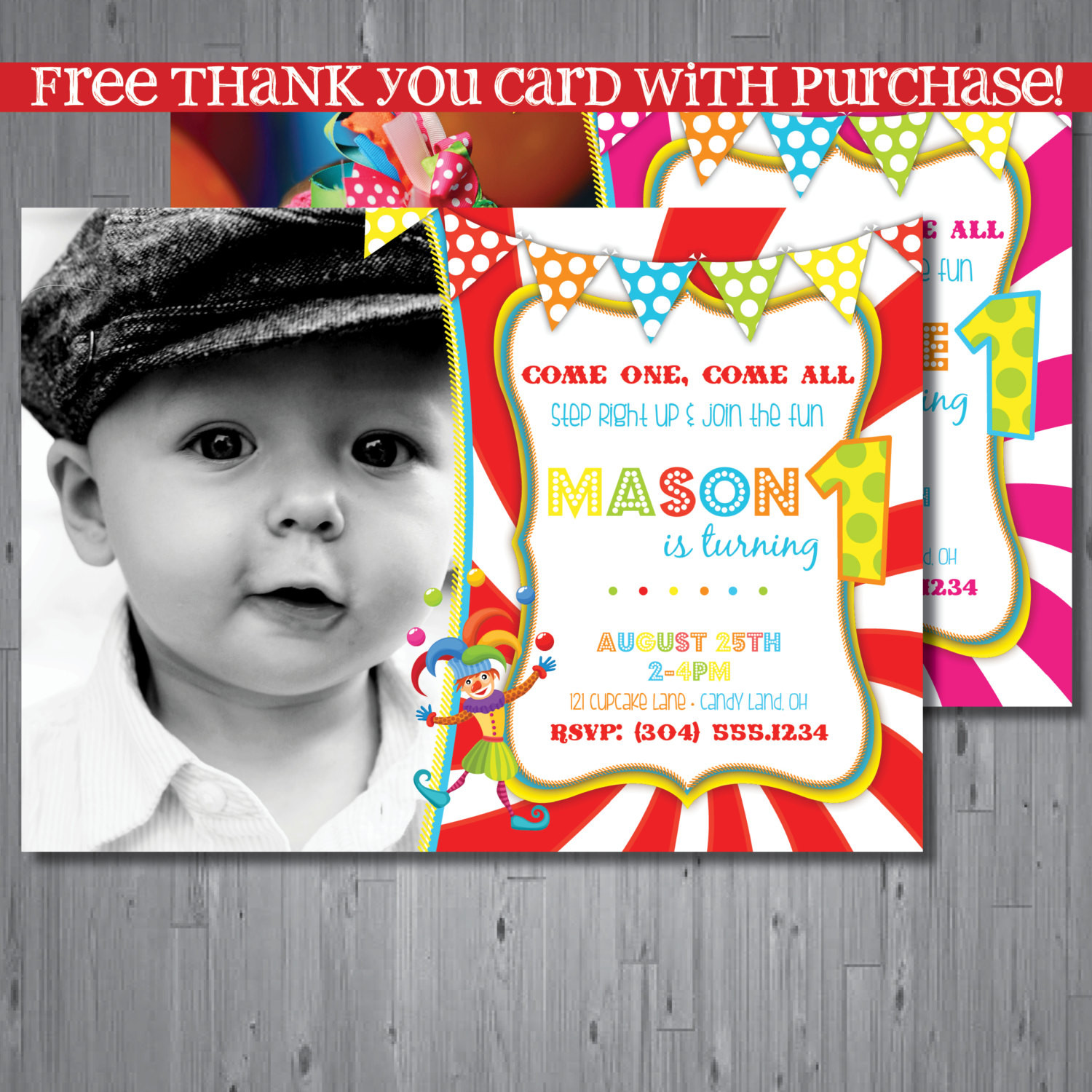 Best ideas about Circus Birthday Invitations
. Save or Pin circus Birthday Invitation first birthday party by Now.