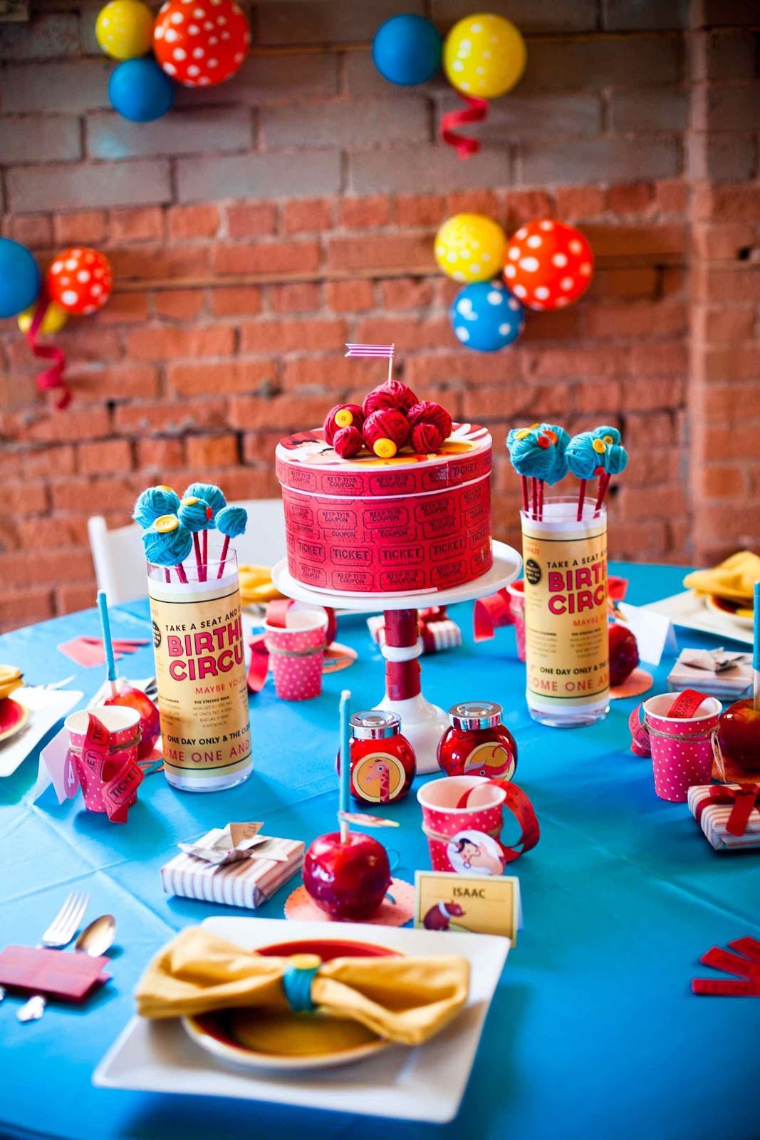 Best ideas about Circus Birthday Party
. Save or Pin Canadian Hostess Blog Classic Circus Tablescape for $20 Now.