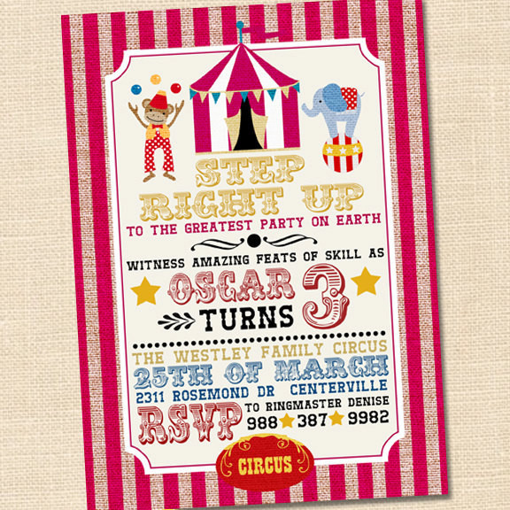 Best ideas about Circus Birthday Party Invitations
. Save or Pin Step Right Up Circus Invitation Circus Themed Party Circus Now.