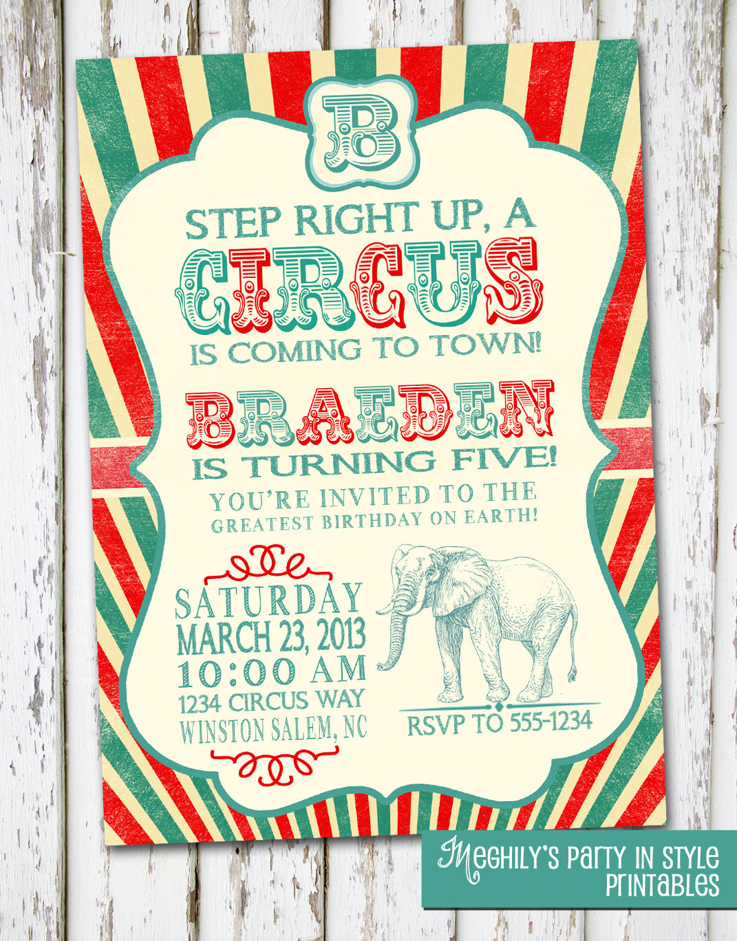 Best ideas about Circus Birthday Party Invitations
. Save or Pin Circus Vintage Circus Invitation Now.