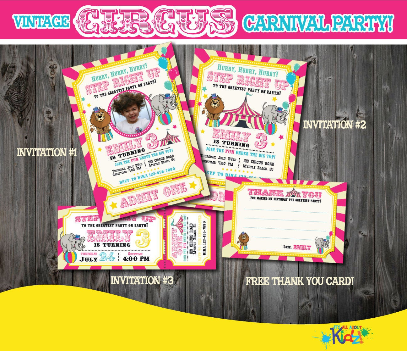 Best ideas about Circus Birthday Party Invitations
. Save or Pin Circus Invitation Vintage Circus Birthday Invitation First Now.