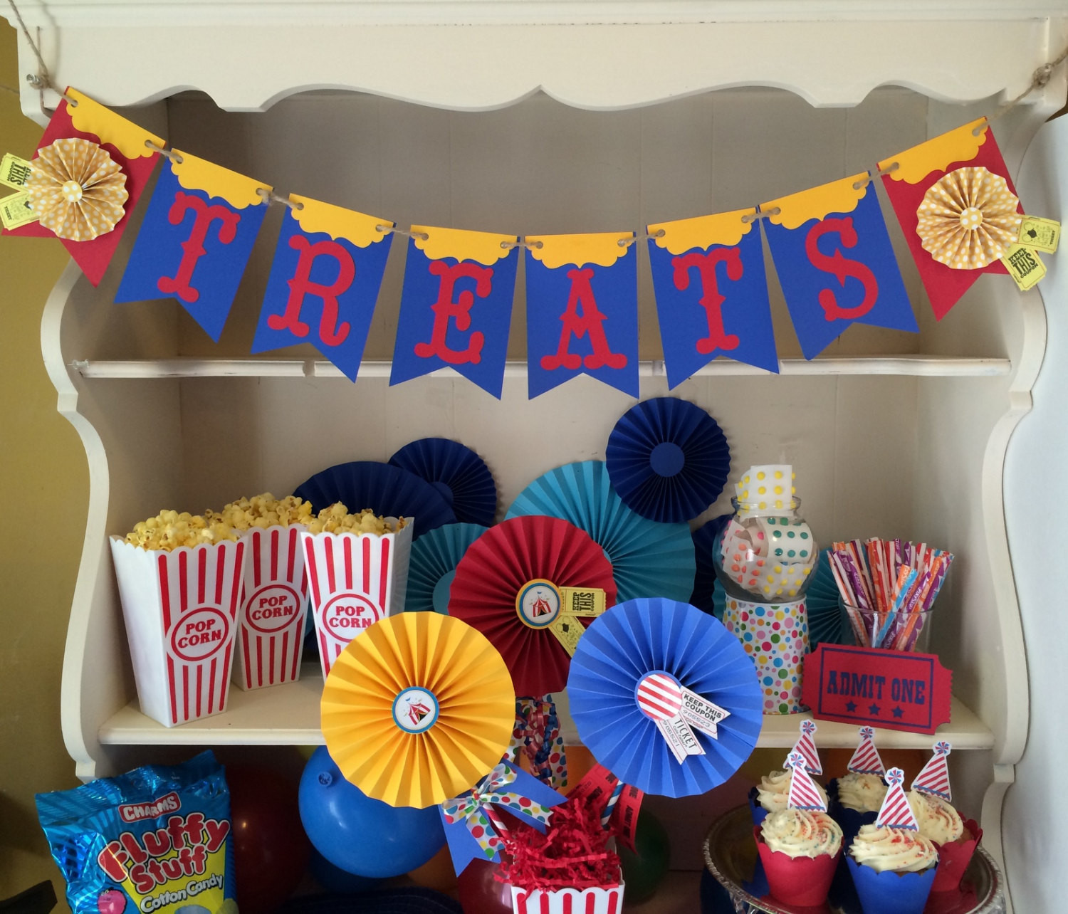 Best ideas about Circus Birthday Party
. Save or Pin Carnival Circus Party Banner for Dessert Table or Candy Now.