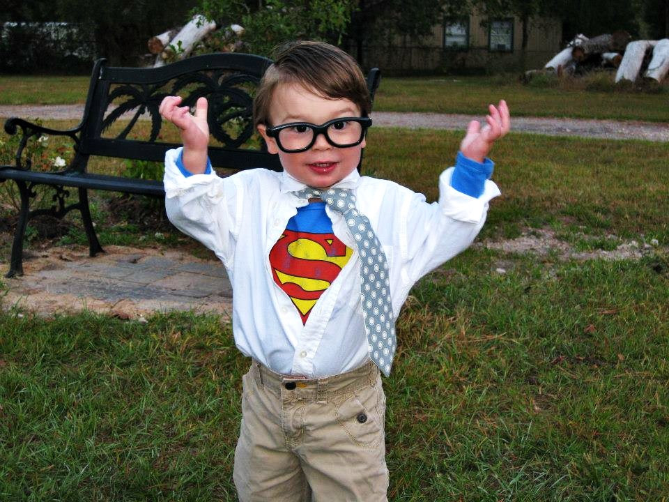 Best ideas about Clark Kent Costume DIY
. Save or Pin Jett s Toddler Clark Kent Costume Now.