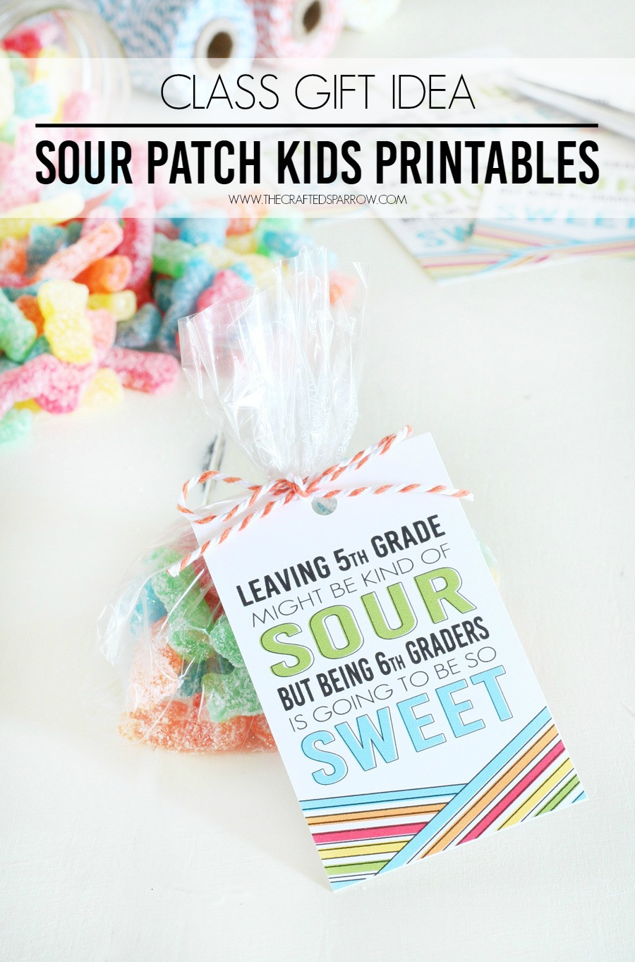 Best ideas about Class Gift Ideas
. Save or Pin Class Gift Idea Sour Patch Kids Printables Now.