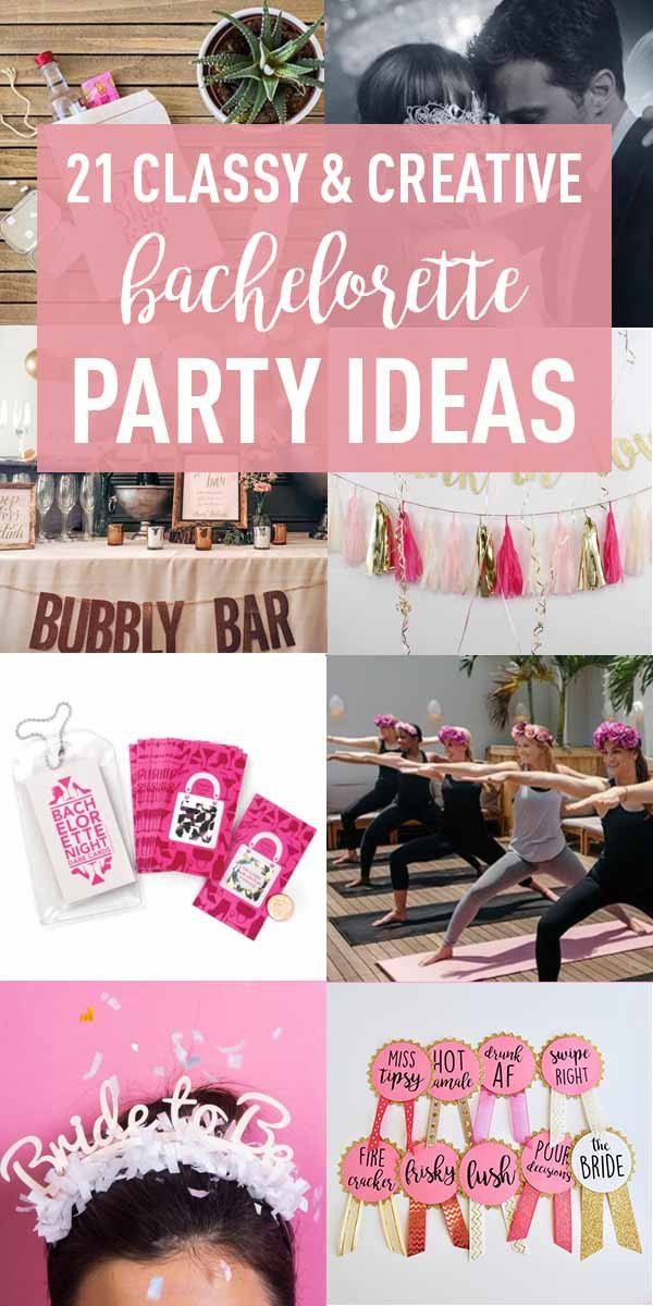 Best ideas about Classy Bachelorette Gift Ideas
. Save or Pin 21 Creative Bachelorette Party Ideas the Bride To Be Will Now.