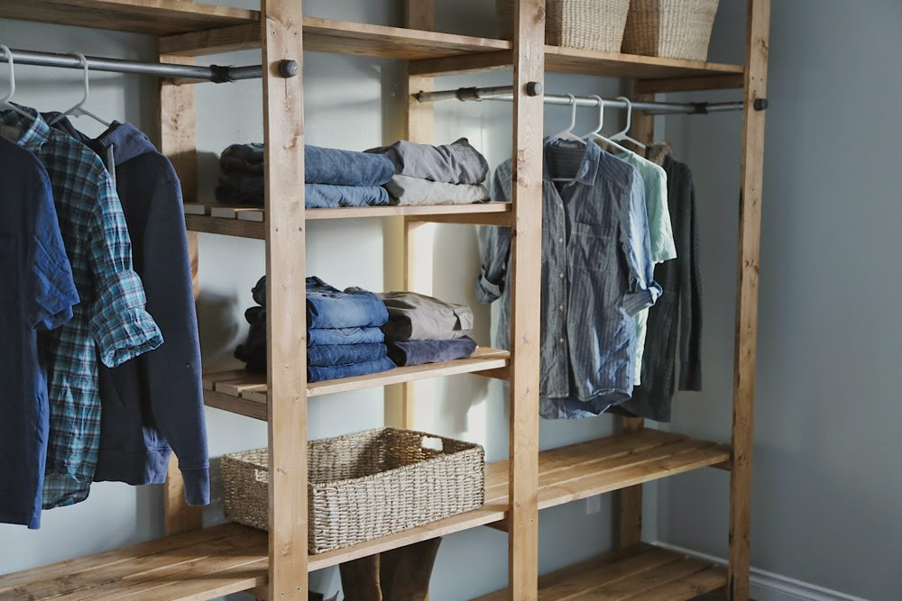Best ideas about Closet Plans DIY
. Save or Pin DIY Industrial Style Wood Slat Closet System with Now.