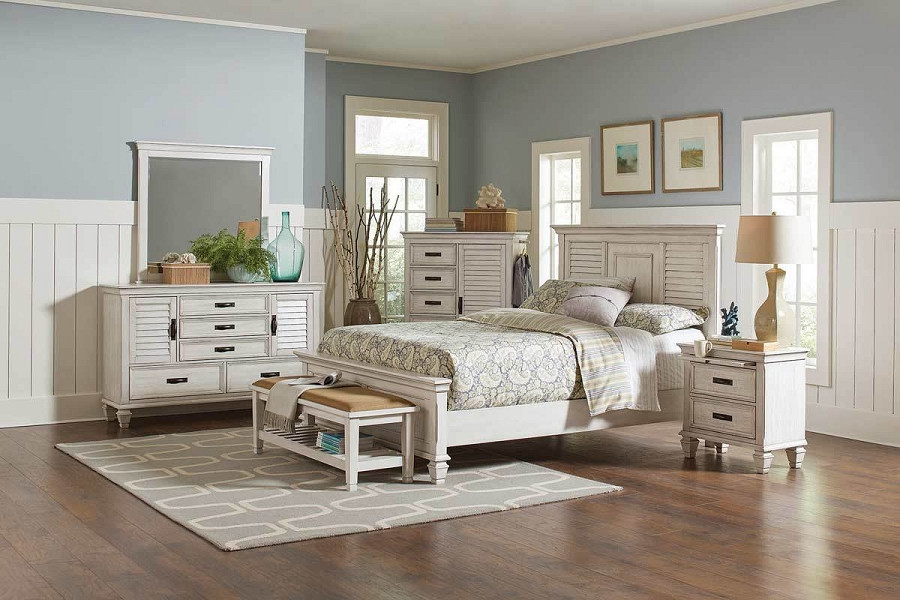 Best ideas about Coastal Bedroom Furniture
. Save or Pin Franco Collection Coastal Bedroom set in White with Grey Now.