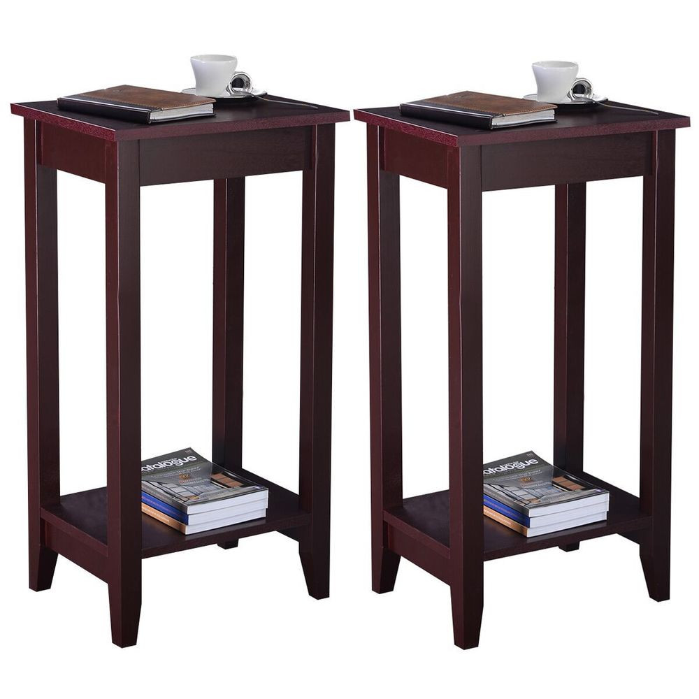 Best ideas about Coffee Table And End Tables
. Save or Pin Set of 2 COSTWAY Tall End Table Coffee Stand Night Side Now.