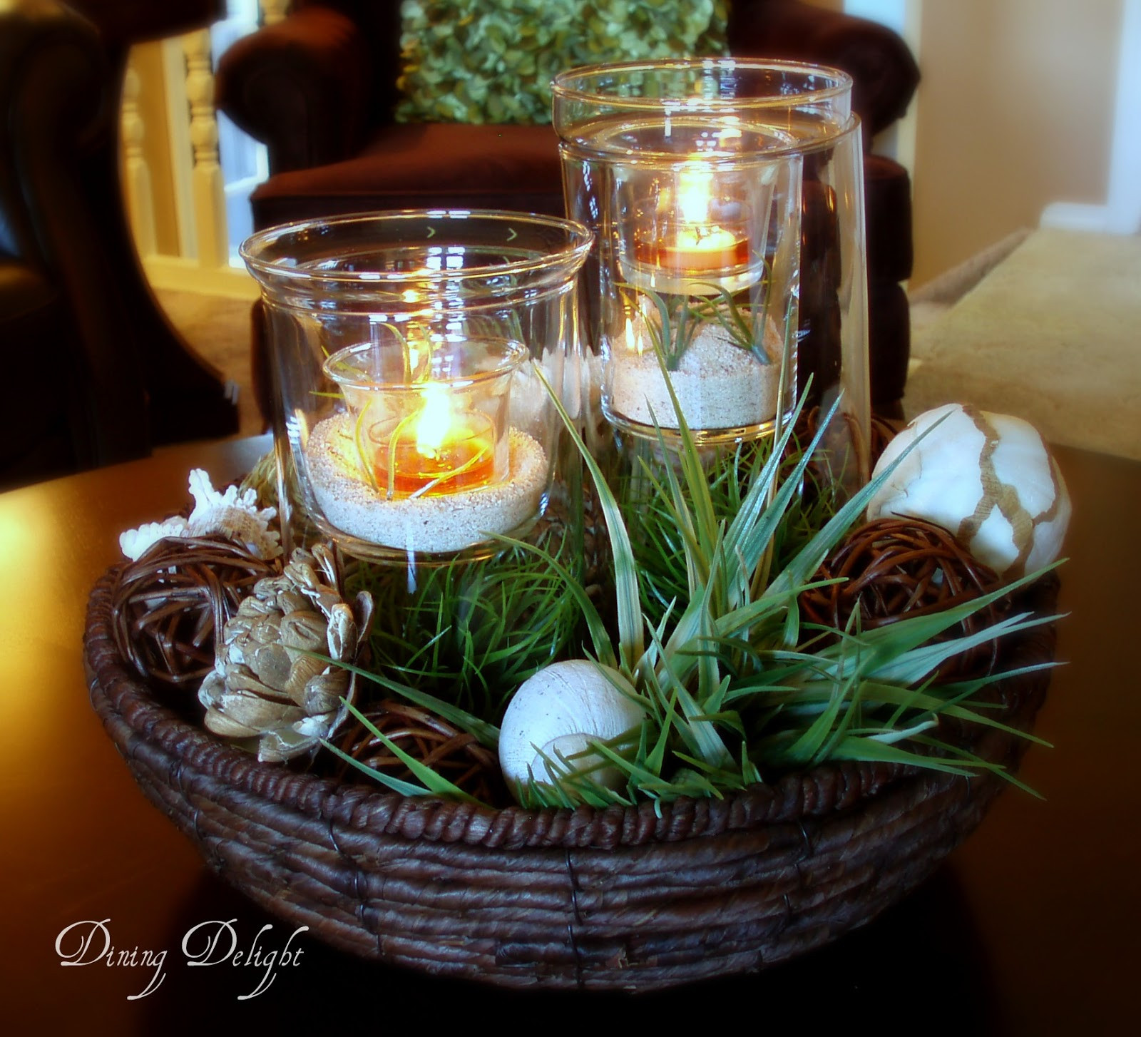 Best ideas about Coffee Table Centerpieces
. Save or Pin Dining Delight Summer Centerpiece for the Coffee Table Now.