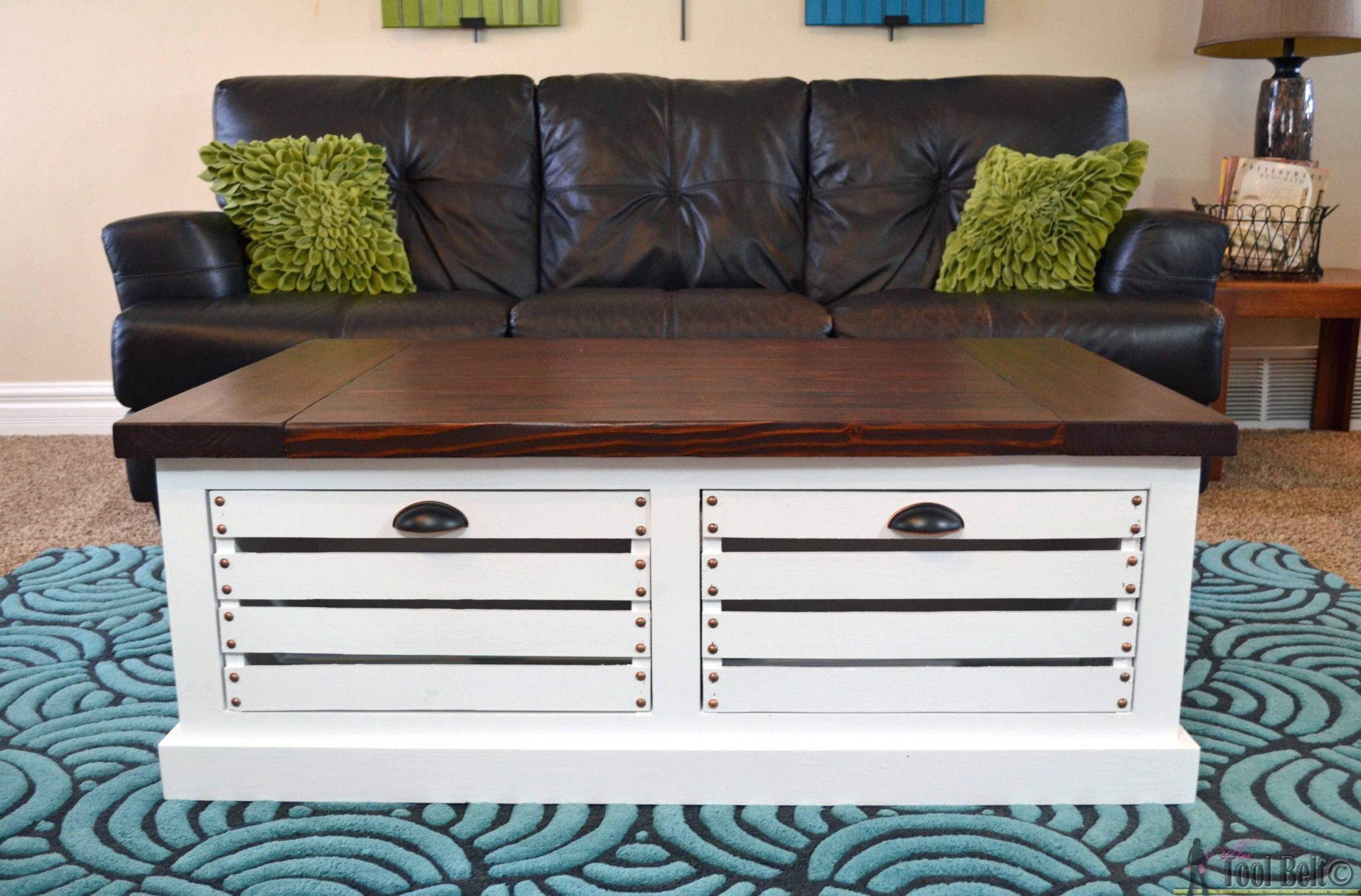 Best ideas about Coffee Table Storage
. Save or Pin Crate Storage Coffee Table and Stools Her Tool Belt Now.