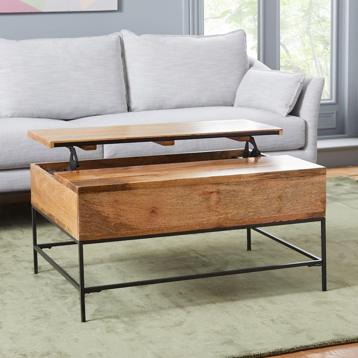 Best ideas about Coffee Table With Storage
. Save or Pin Industrial Storage Coffee Table Small 91 cm Now.