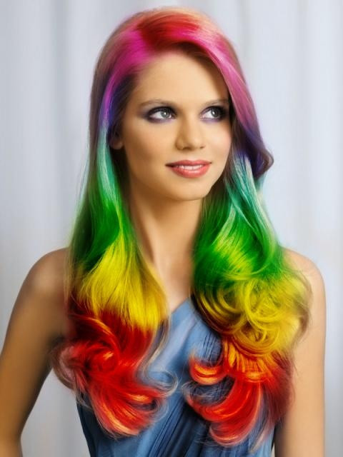 Best ideas about Colored Hairstyles
. Save or Pin 2014 Hot Ombre& Highlights Trend 30 Rainbow Colored Now.