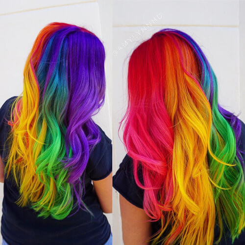 Best ideas about Colored Hairstyles
. Save or Pin 29 Colorful Rainbow Hair Ideas Trending in 2019 Now.