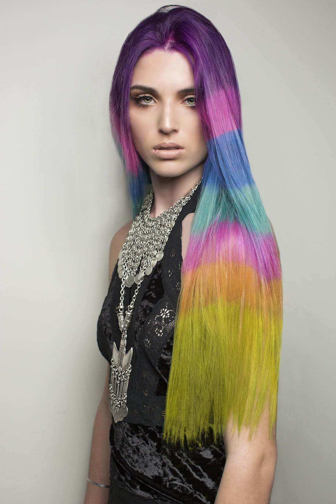 Best ideas about Colored Hairstyles
. Save or Pin The Color Blocked Hair Dye Trend Takes Rainbow Hair to the Now.