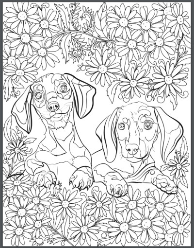 Best ideas about Coloring Pages For Adults Dogs
. Save or Pin De stress With Dogs Downloadable 10 Page Coloring Book Now.