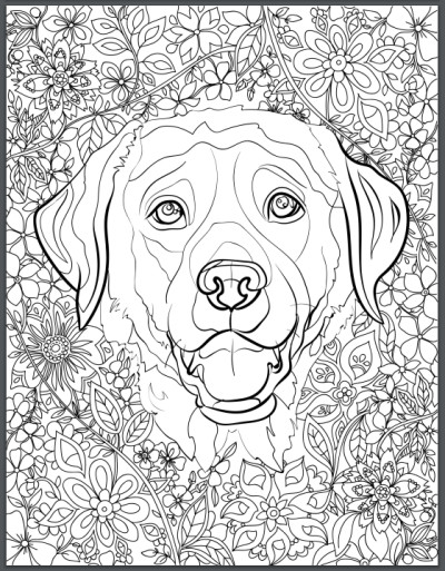 Best ideas about Coloring Pages For Adults Dogs
. Save or Pin De stress With Dogs Downloadable 10 Page Coloring Book Now.