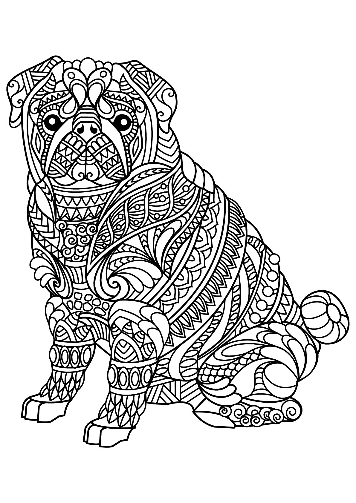 Best ideas about Coloring Pages For Adults Dogs
. Save or Pin Free book dog bulldog Dogs Adult Coloring Pages Now.