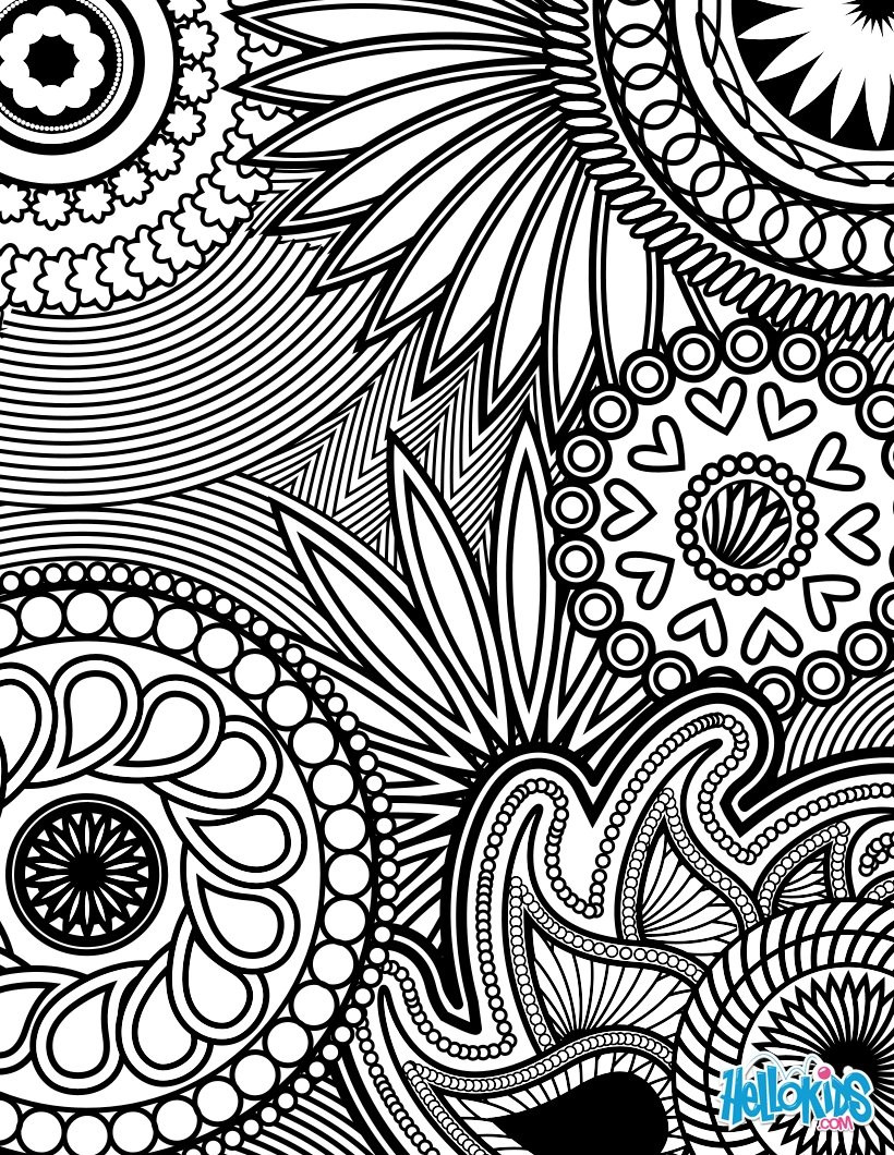 Best ideas about Coloring Pages For Adults Hearts
. Save or Pin Paisley hearts and flowers anti stress coloring design Now.