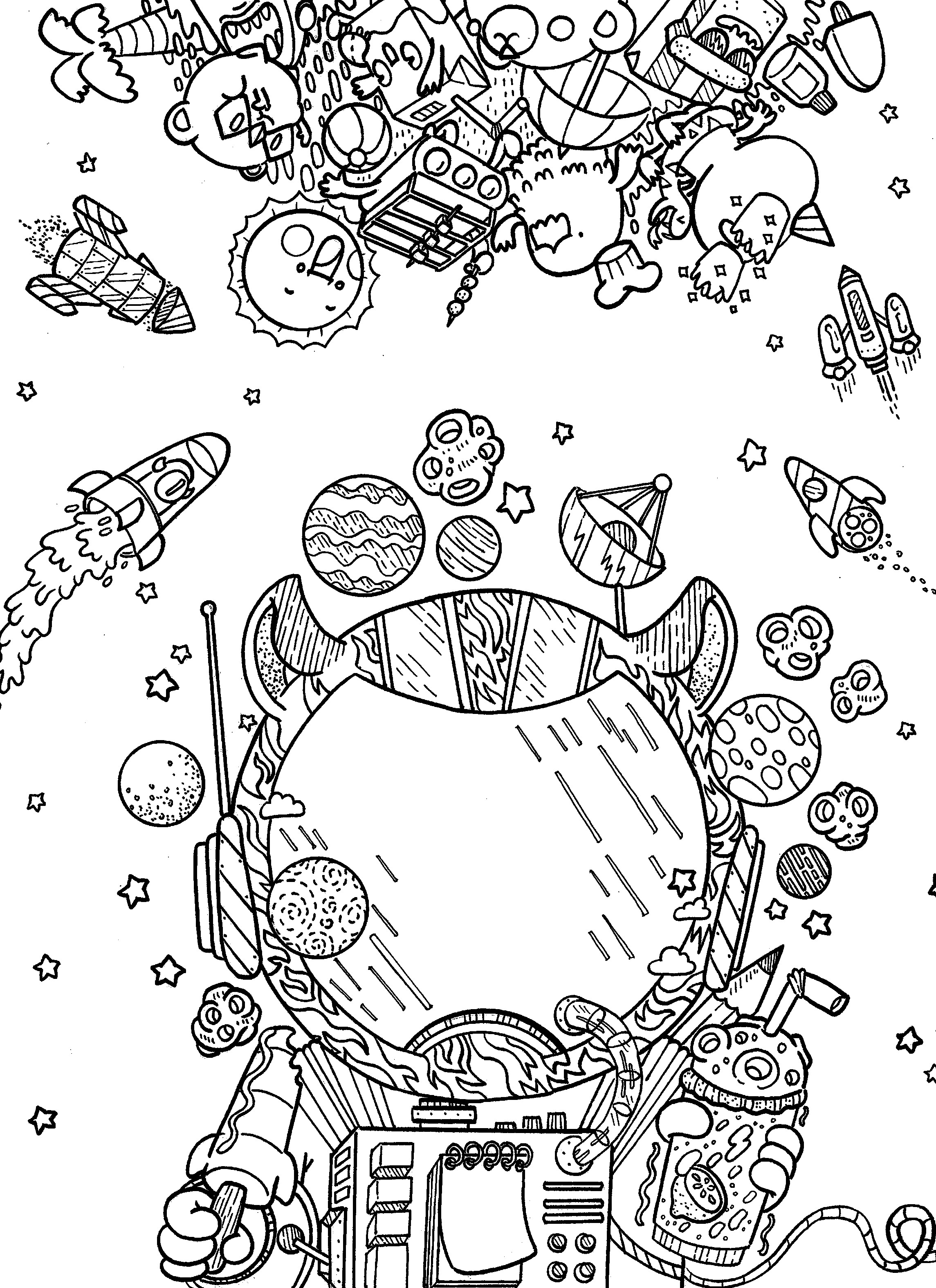 Best ideas about Coloring Pages For Adults Space
. Save or Pin Pin by irvin ranada on doodles in outer space coloring Now.