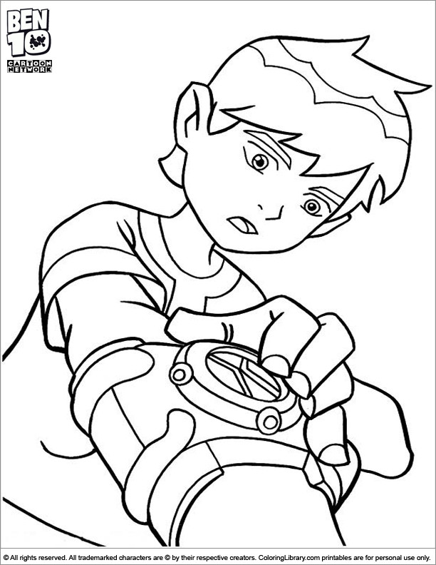 Best ideas about Coloring Pages For Boys 10 And Up
. Save or Pin Ben 10 coloring sheet is using his watch Now.