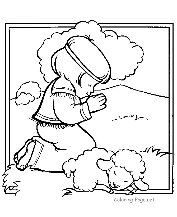 Best ideas about Coloring Pages For Boys Bible Pictures
. Save or Pin Bible Coloring Page Boy in Field Now.
