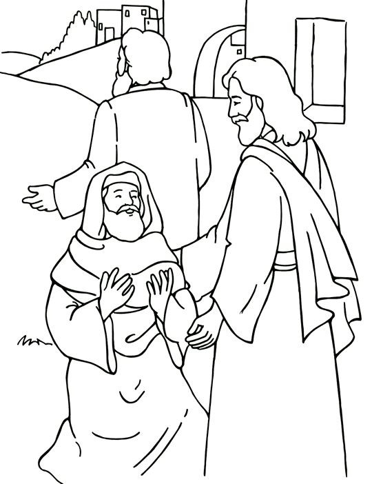 Best ideas about Coloring Pages For Boys Bible Pictures
. Save or Pin jesus heals a little boy coloring page Now.