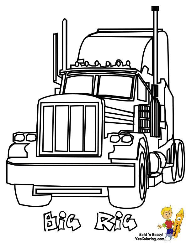 Best ideas about Coloring Pages For Boys Hard Trucks
. Save or Pin 18 Wheeler Diesel Coloring of Trucks You Can Now.