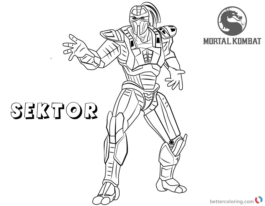 Best ideas about Coloring Pages For Boys Mortal Combat
. Save or Pin Mortal Kombat Coloring Pages Sektor Free Printable Now.